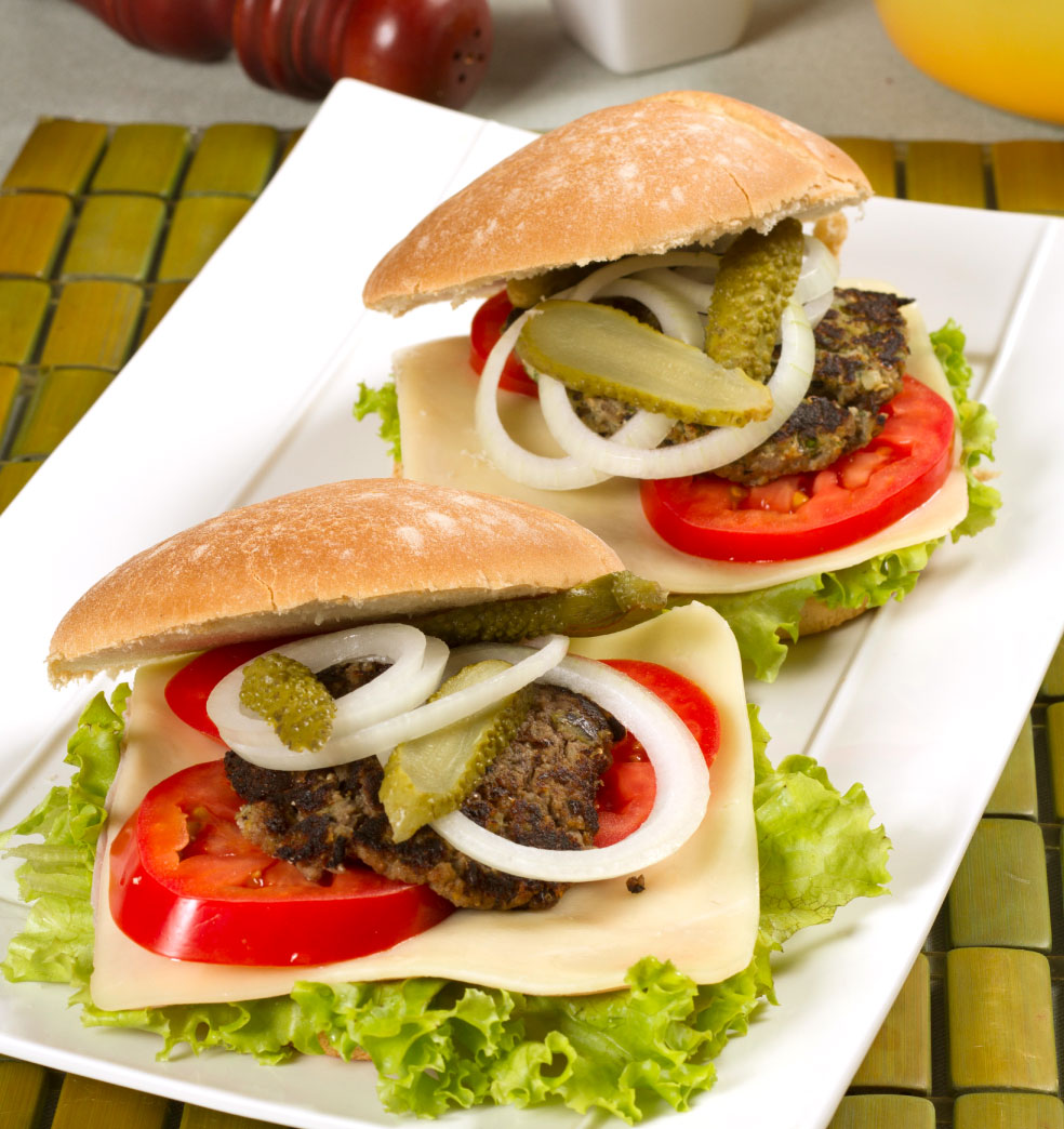 Hamburguesa de berenjena