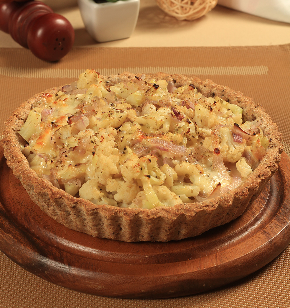 Tarta de coliflor y queso Paraguay